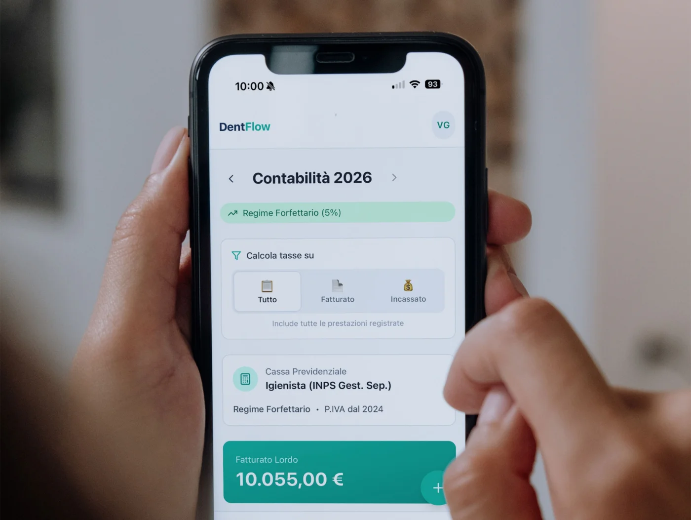 DentFlow — Calcolo tasse automatico