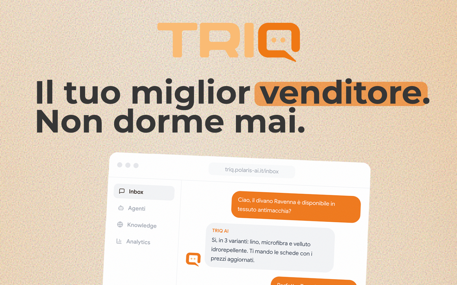 Triq Lab Triq, Agente AI 24/7 per aziende | Polaris AI